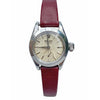 Montre Rolex Oyster Speedking Precision des années 1950 avec bracelet en cuir rouge