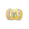 Anciens Bague pour homme en saphir jaune