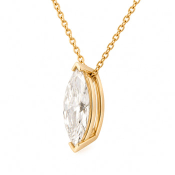 1-3 Carat Marquise Diamond Sliding Solitaire Pendant Necklace – Assay Jewelers