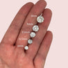 1-6 carat Martini 3-Prong Lab Grown Diamond Stud Earrings