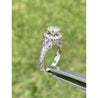 1 Carat Natural Diamond in Art Deco 14k White Gold Engagement Ring