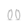 1 Carat TW Diamond Eternity Inside Out 18mm Hoop Earrings