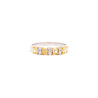 1 Carat TW Natural Cushion Fancy Yellow Diamond 5-Stone Band