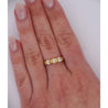 1 Carat TW Natural Cushion Fancy Yellow Diamond 5-Stone Band