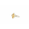 1 carat GIA certified Fancy Yellow Lozenge-cut Diamond Ring