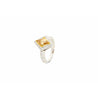 1 carat GIA certified Fancy Yellow Lozenge-cut Diamond Ring