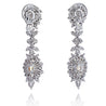 10.75 Carat Radiant-Cut VVS1 Fancy Yellow Diamond Drop Earrings in 18K White Gold