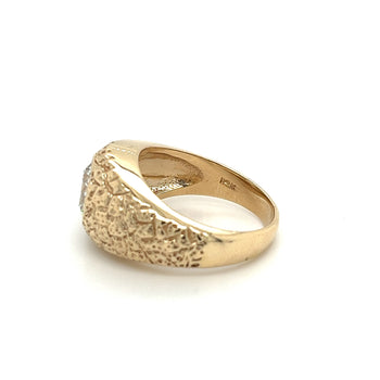 14K Gold Nugget Style 2 Carat Lab Grown Diamond Men's Ring – Assay Jewelers
