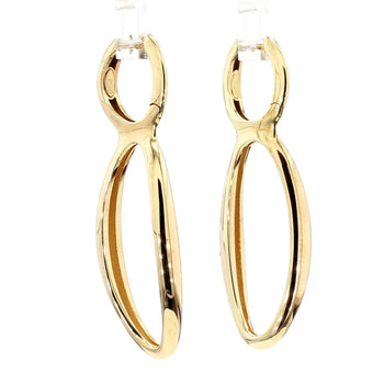 14K Gold Open Twisted Drop Earrings With Diamond Pave - Made in Italy – Assay Jewelers