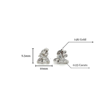 14K White Gold Dragonfly Stud Earrings | Emerald, Ruby, Diamond – Assay Jewelers