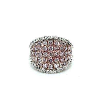 14K White Gold Pink Diamond Micro Pave Ring – Assay Jewelers
