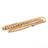 17 Carat Round Diamond 18K Gold Cylinder Chain Necklace