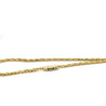 18K Gold Diamond Cluster Wheat Chain Necklace 16.5"