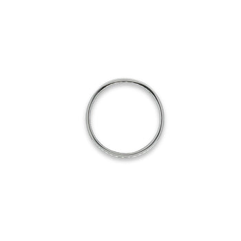 18K White Gold Round Cut Full Diamond Wedding Band Ring – Assay Jewelers