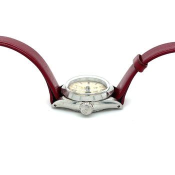 1950's Rolex Oyster Speedking Precision Watch in Red Leather Strap – Assay Jewelers
