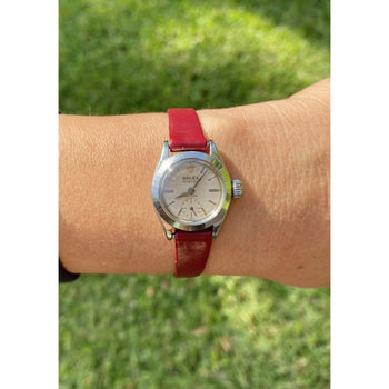 1950's Rolex Oyster Speedking Precision Watch in Red Leather Strap – Assay Jewelers
