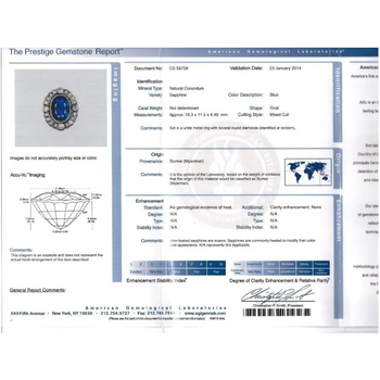 19th Century Victorian-Era 15 Carat Burma Oval-Cut Sapphire and Diamond Ring – Assay Jewelers