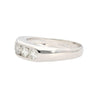 1.03 Carat Round-Cut Diamond in Platinum 900 Channel Setting Half-Eternity Ring