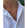 1.20 Carat Colombian Emerald Solitaire Pendant Necklace in 18K Gold