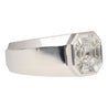 1.42 Carat Mixed Asscher Cut Illusion Set Mens Natural Diamond Cluster Ring