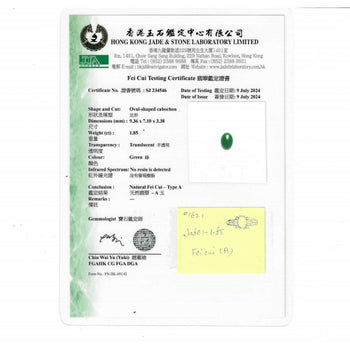 1.85 Carat Untreated Jadeite Jade and Diamond Platinum Ring HK Certified – Assay Jewelers
