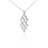 2 Carat tw Diamond Dangling Platinum Pendant Necklace