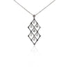 2 Carat tw Diamond Dangling Platinum Pendant Necklace