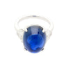 20 Carat Royal Blue No Heat Burma Sapphire & Diamond Ring