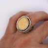 22K Gold Antique Byzantine Empire JUSTINIAN I Coin Bezel Ring