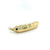 22K Yellow Solid Gold Pearl Edamame Pearl Pendant