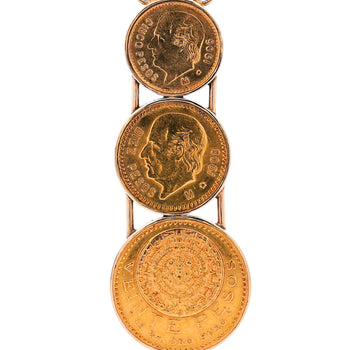 22k Gold USA Peso Coin Bezel Graduating Pendant Necklace - 20, 10, 5 Peso – Assay Jewelers