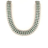 27 Carat Diamond and Emerald Flexible Choker Necklace in 18k White Gold