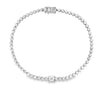 2,4 Karat Rund- & Baguette-Labordiamant Tennisarmband