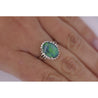 2.78 Carat Black Opal and Diamond Halo Platinum Filigree Ring