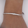 2.85 Carat Lab Grown Diamond 14K White Gold Graduating Tennis Bracelet