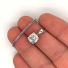 3 Carat Cushion Cut Lab Grown Diamond Solitaire Single Pendant in 14K