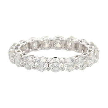Bague alliance en diamant naturel 3 carats, en or blanc 18K ou platine, taille 4-10 – Assay Jewelers