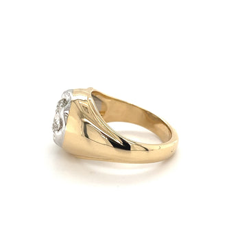 Bague solitaire pour homme en or 18k avec diamant de laboratoire taille ronde de 3 carats – Assay Jewelers