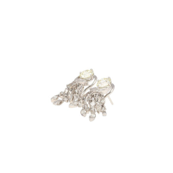 3 Carat Round & Marquise Cut Natural Diamond Chandelier Drop Earrings – Assay Jewelers