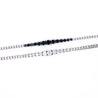 3 Carat Sapphire & Diamond Graduated Tennis Bracelet