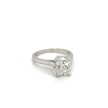 Bague en diamant de laboratoire taille Coussin allongée, 3 carats, G, VS2, certifiée IGI – Assay Jewelers