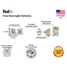 3.02 Carat Total Lab Grown Diamond Stud Earrings | SKU: SM1132