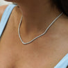 3.5 Carat Diamond Cupcake Graduated Tennis Necklace