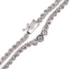 3.5 Carat Diamond Cupcake Graduated Tennis Necklace
