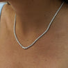 3.5 Carat Diamond Cupcake Graduated Tennis Necklace