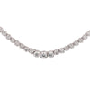 3.5 Carat Diamond Cupcake Graduated Tennis Necklace