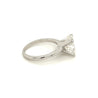 3.50 carat, G, VS2, 18k White Gold Solitaire Cushion Lab Diamond Ring