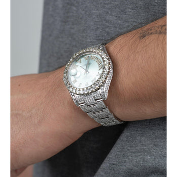 Orologio Rolex Datejust 41 mm con quadrante azzurro e numeri romani, anno 2010 – Assay Jewelers