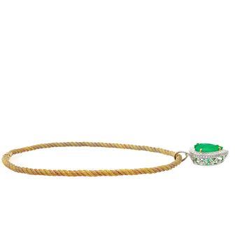44 Carat Heart Shaped Emerald Pendant with Round Cut Diamond Halo in 18K Gold Necklace – Assay Jewelers