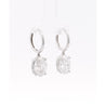 6.34 Carat Oval Cut IGI Certified CVD Lab Diamond Drop Earrings